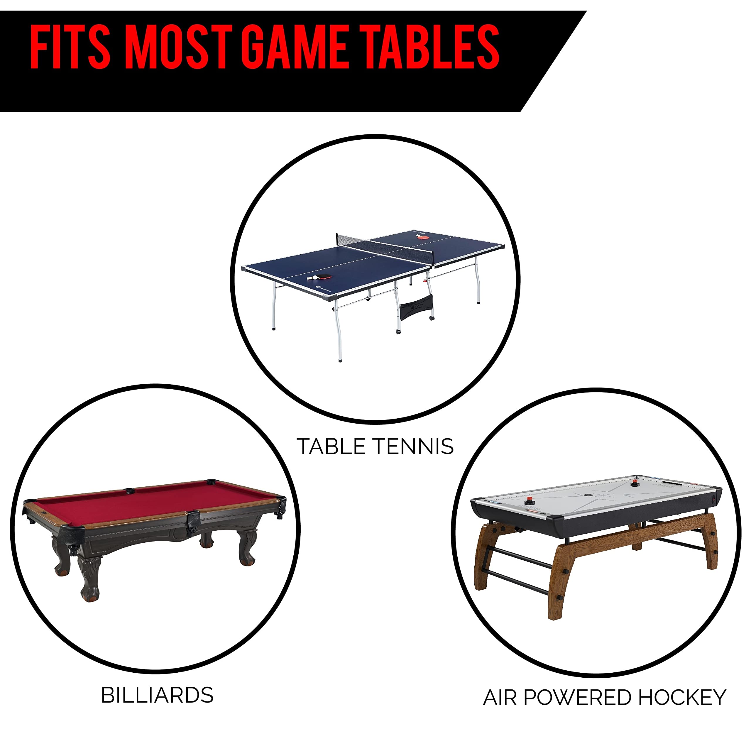 Premium Indoor & Outdoor Table Tennis Tables - High-Quality Ping Pong Tables with Easy Clamp Net System | Multiple Styles for Home Game Rooms, Basements & Backyards | Perfect for Family Fun & Competitive Play