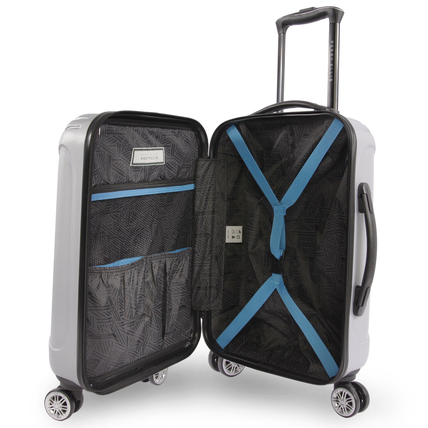 Perry Ellis Delancey II Hardside Carry-On Spinner Luggage 20
