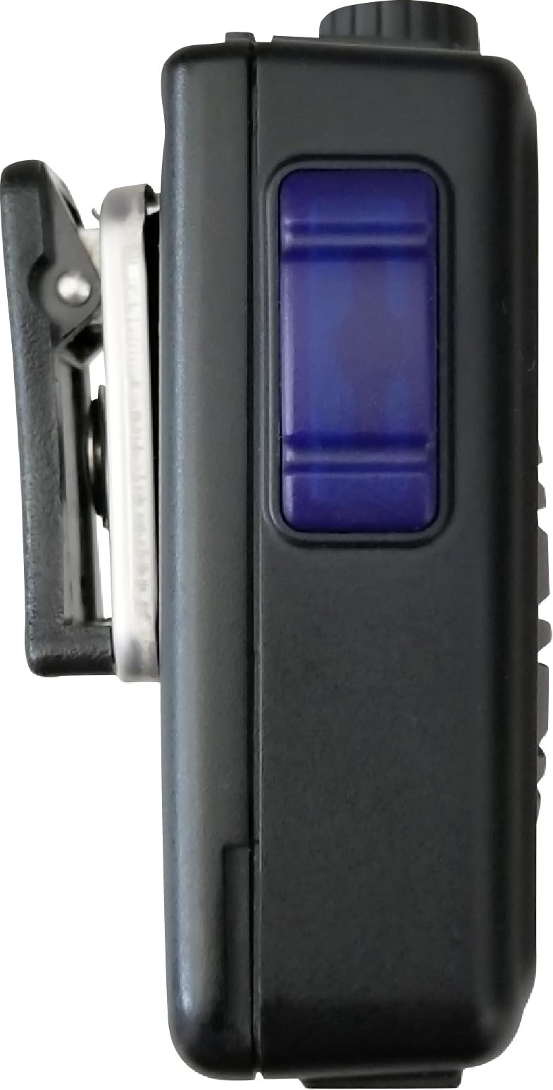 PRYMEMAX™ BTH-550-MAX Wireless Bluetooth Speaker Microphone with Desktop Charger - Compatible with 2-Way Radios, Smartphones & Tablets (iOS/Android) - Rotary Volume Control & PTT Button - Ideal for Outdoor Adventures, Construction Sites & Emergency Communications