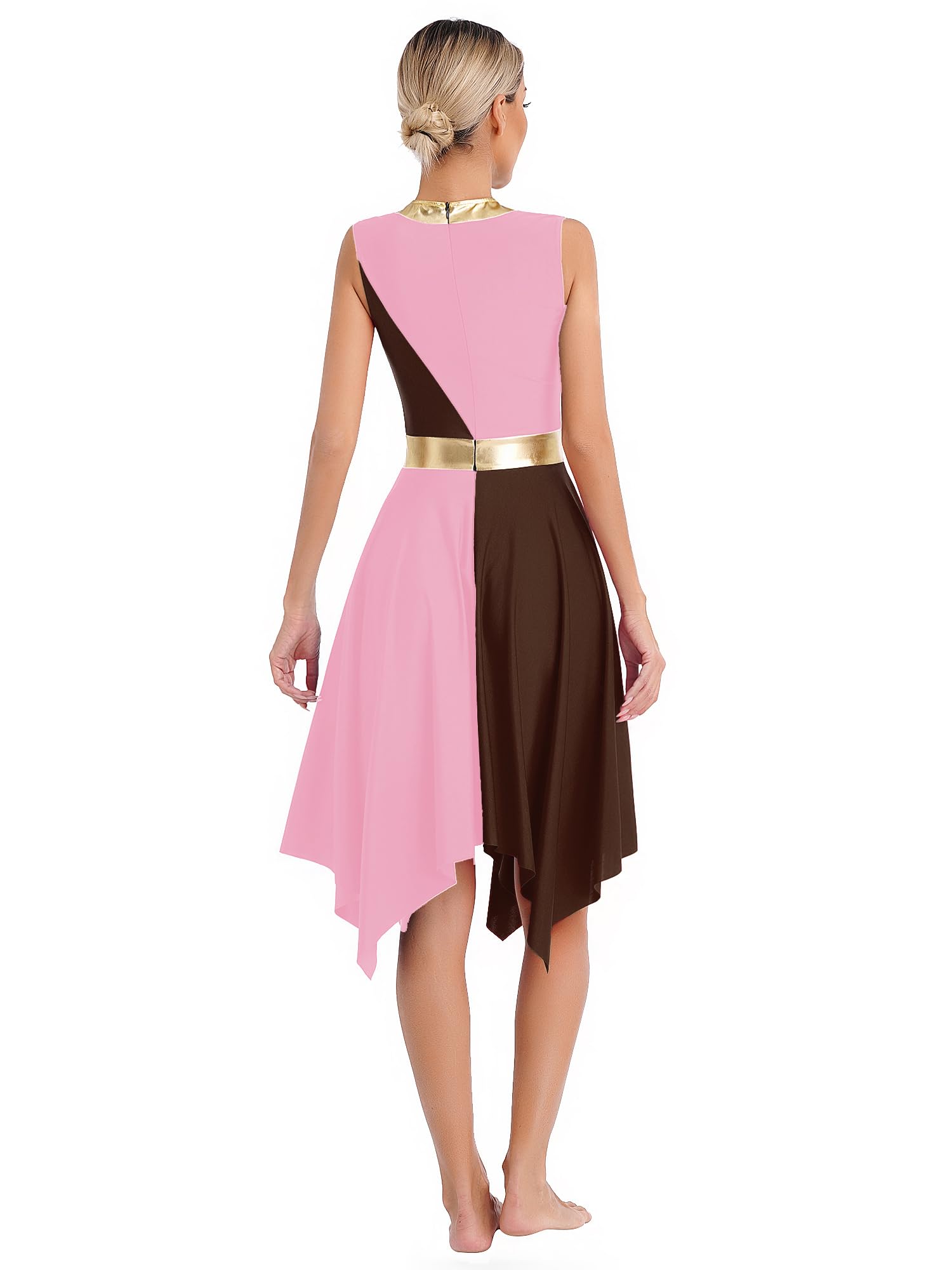 SEO-Optimized Liturgical Sleeveless Praise Dance Tunic for Women - Lyrical Worship Overlay Costume for Church Performances and Worship Events
