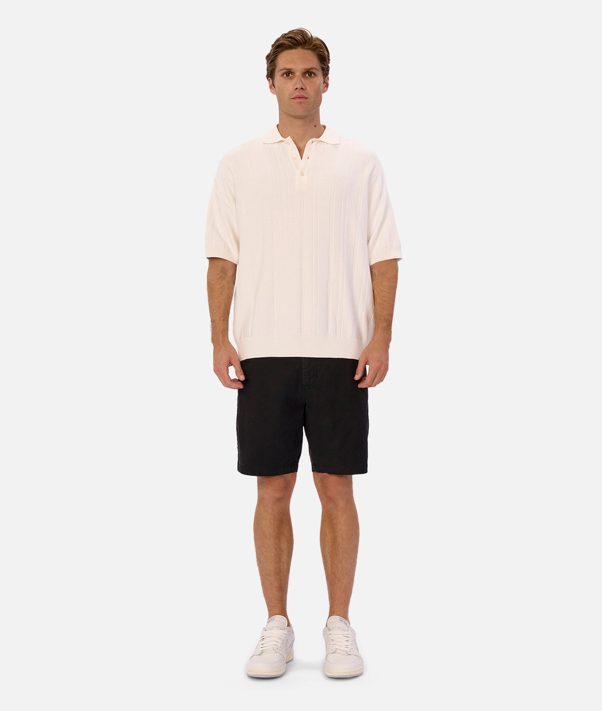 Lisbon Polo Shirt for Men - Premium Cotton Off White Casual Wear | Perfect for Office, Golf & Summer Outfits