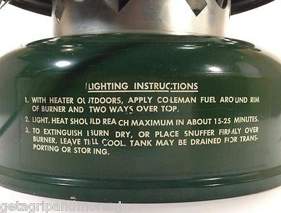 Vintage 1966 Coleman 511A Adjustable 5000 BTU Propane Heater - Excellent Condition - Perfect for Camping, Emergency Heating & Outdoor Adventures