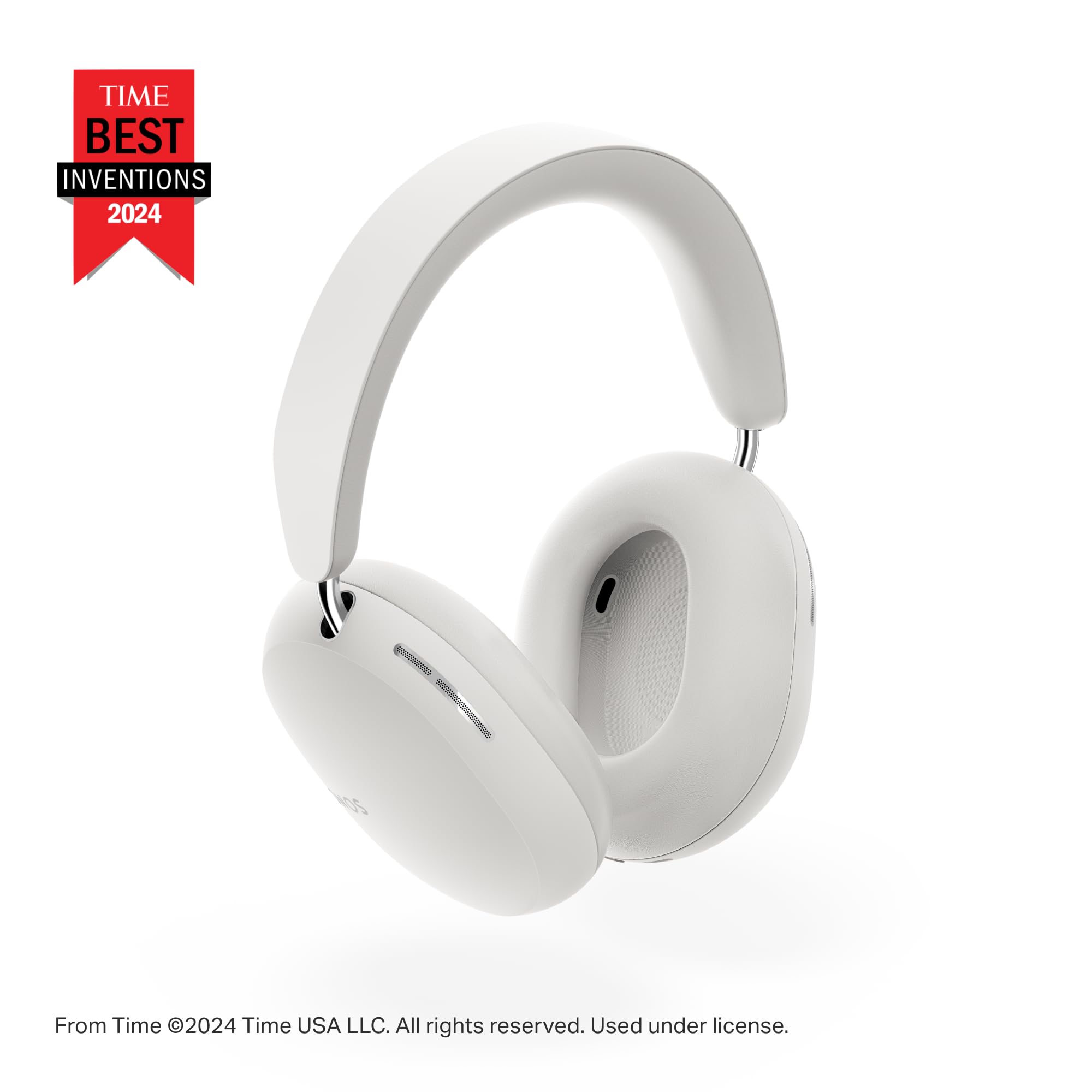 Sonos Ace Wireless Over-Ear Headphones with Active Noise Cancellation - White | Premium Sound for Travel, Work & Home Entertainment