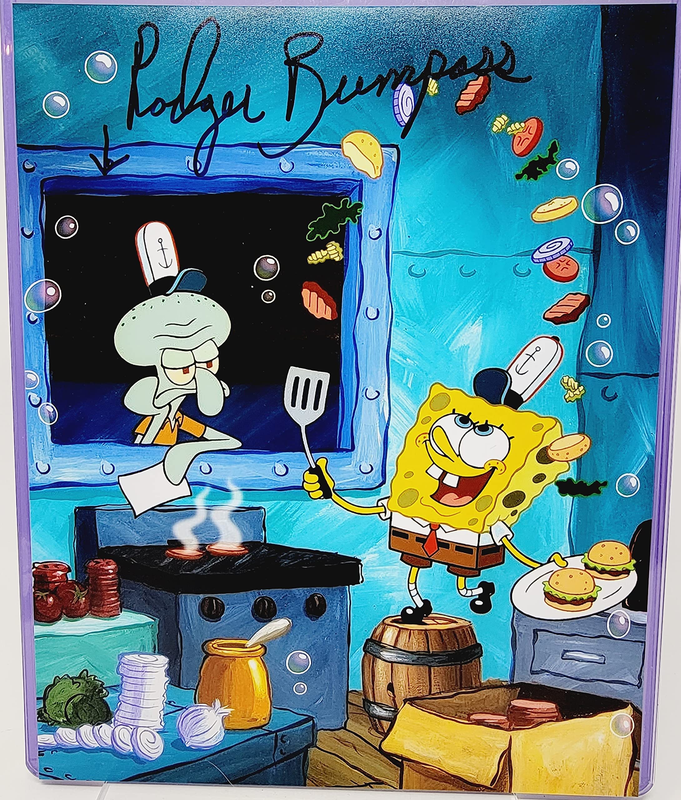 Rodger Bumpass Autographed 8x10 Photo - Squidward Tentacles from SpongeBob SquarePants - Perfect for Collectors, Fans & Home Decor