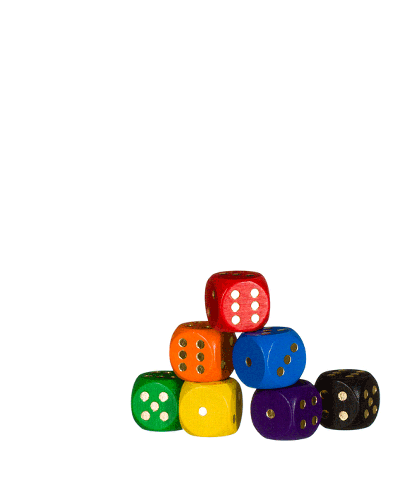 Colorful Wooden Dice Set - 36 Pieces for Board Games, Math Learning & DIY Crafts - Perfect for Family Game Nights, Classroom Activities & Creative Projects