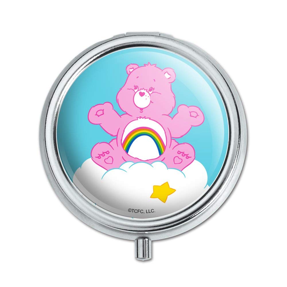Care Bears Cheer Bear Pill Case & Trinket Box - Cute Travel Organizer for Vitamins, Jewelry & Small Essentials - Perfect Gift for Fans & Collectors