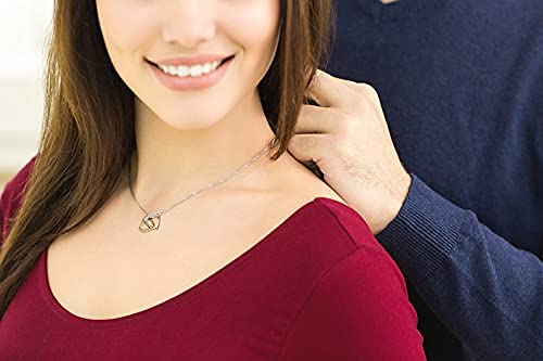 Handmade Silver Heart Necklace for Wife - Anniversary & Valentine's Gift