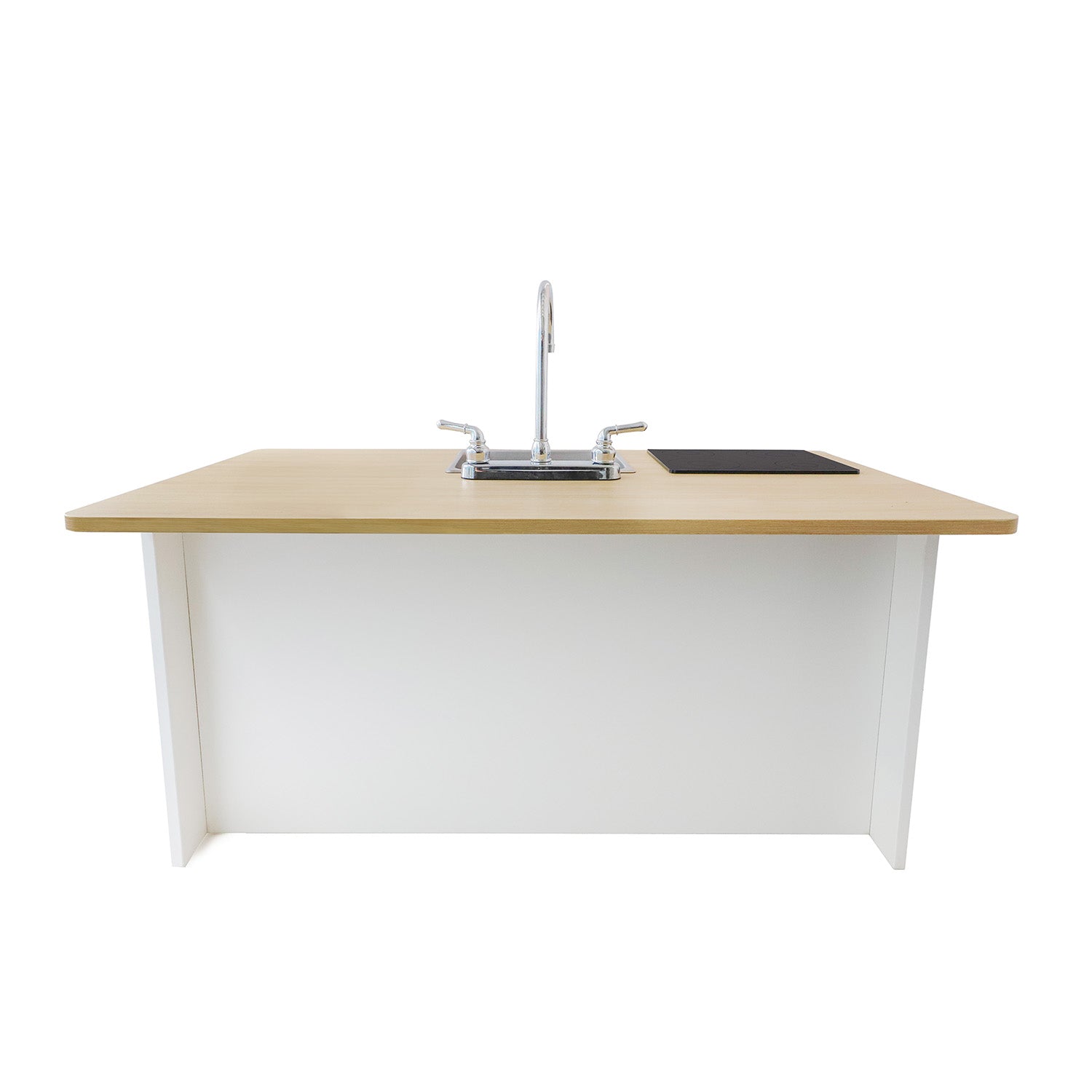 Elevated Kitchen Island Breakfast Bar with Storage - WB1976 - Perfect for Small Spaces, Apartments & Modern Kitchens