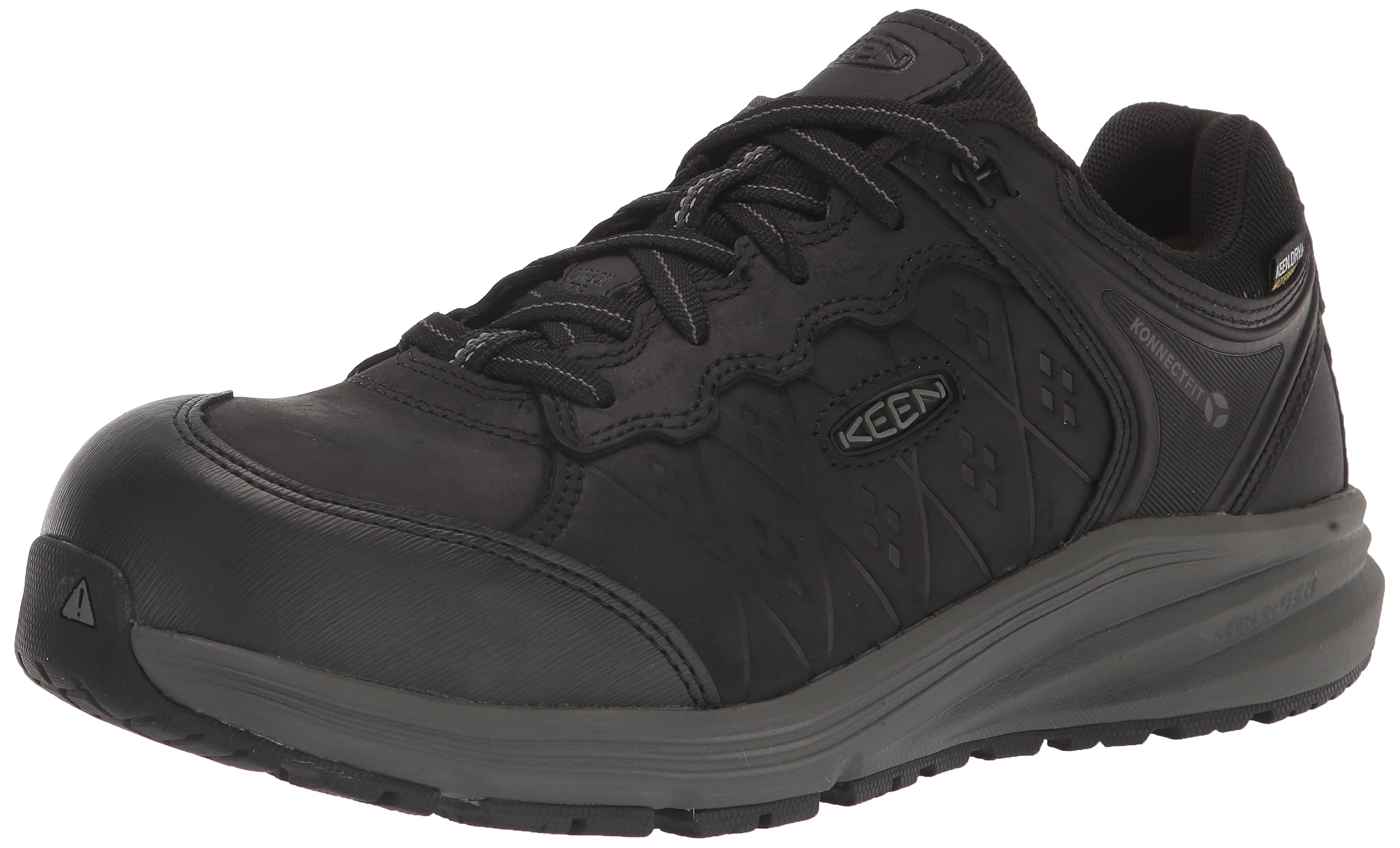 KEEN Utility Men's Vista Energy+ Low Composite Toe Waterproof Leather Industrial Work Shoes - Durable & Comfortable Safety Footwear for Construction, Warehouse & Outdoor Work