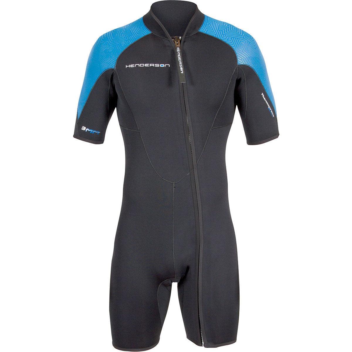 Henderson 3mm Thermoprene Pro FZ Shorty Wetsuit for Men - Perfect for Surfing, Diving & Water Sports