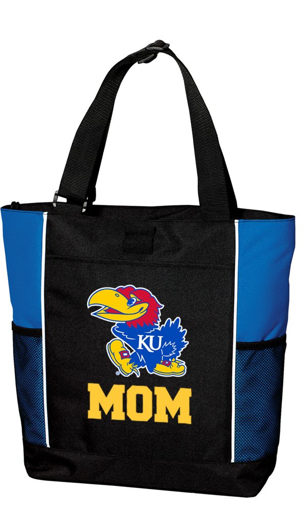 KU Mom Tote Bag - Stylish University of Kansas Jayhawks Tote for Women - Perfect for School, Shopping, and Travel Accessories