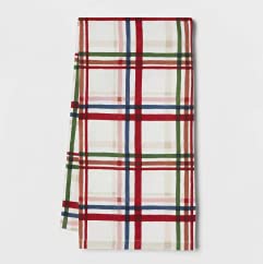2-Pack Cotton Buffalo Plaid Kitchen Towels - Absorbent & Durable Dish Cloths for Drying Dishes, Cleaning Countertops & Holiday Decor - Christmas Farmhouse Decor Kitchen Essentials