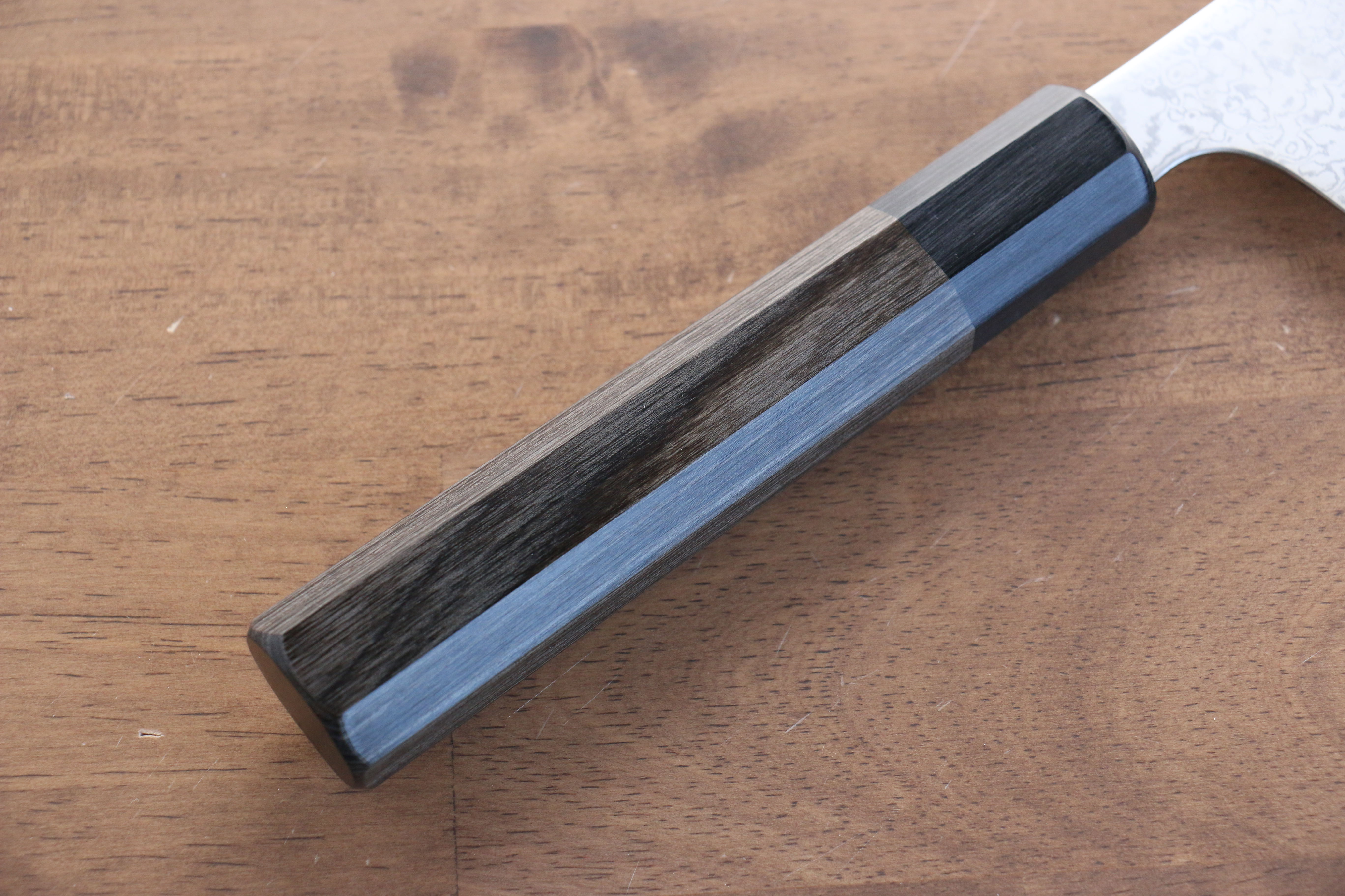 Premium Seisuke VG10 33-Layer Damascus Kiritsuke Gyuto Knife 210mm - Gray Pakka Wood Handle - Japanese Chef Knife for Sushi, Sashimi & Precision Cutting