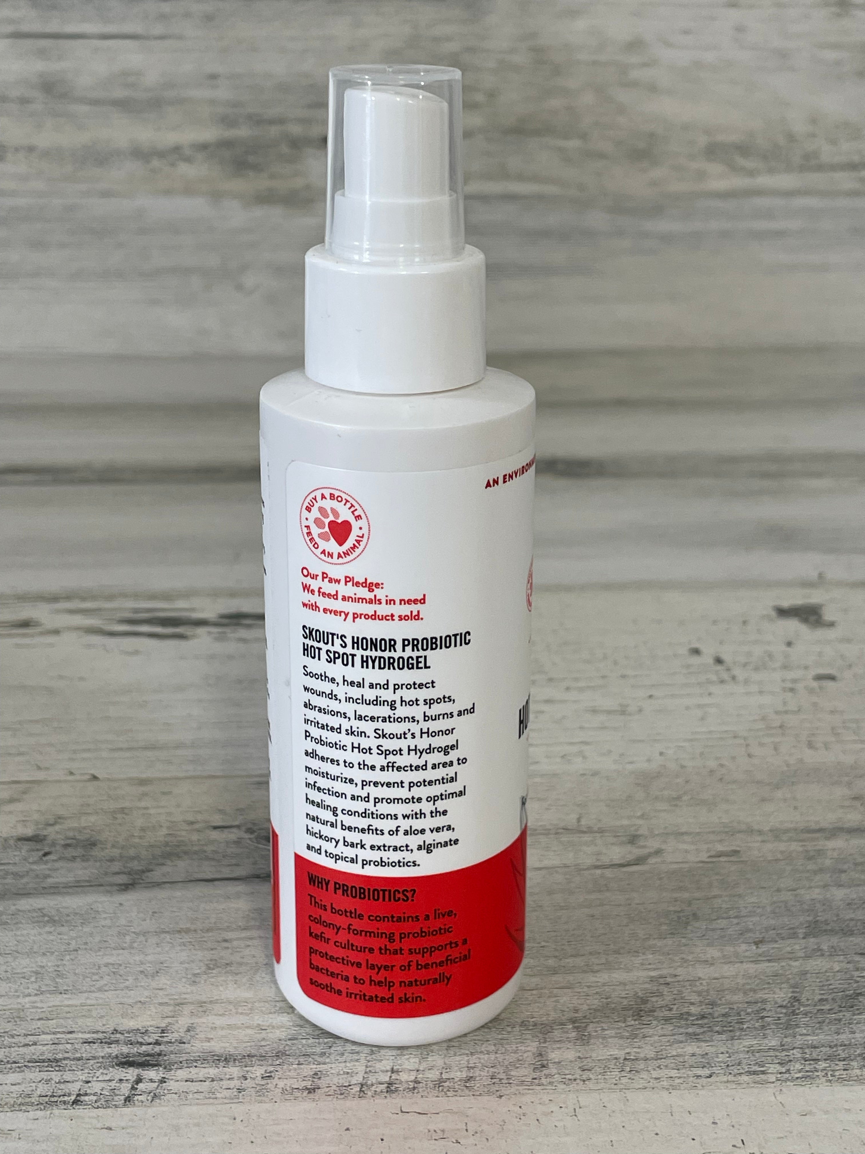 Skout's Honor Probiotic Hot Spot Hydrogel for Dogs - Soothes & Protects Skin Irritations, Allergies & Hot Spots - Vet Recommended Itch Relief Gel for Dogs & Puppies - Perfect for Post-Grooming, Seasonal Allergies & Skin Care