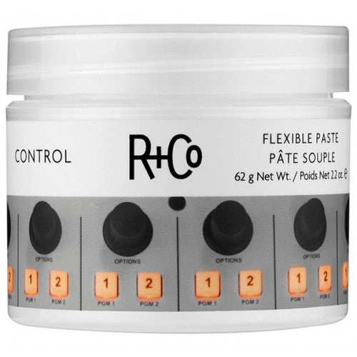 R+Co CONTROL Flexible Paste - Strong Hold Styling Wax for Men & Women - Perfect for Textured Hairstyles, Pompadours & Messy Looks - Salon-Quality Hair Styling Product
