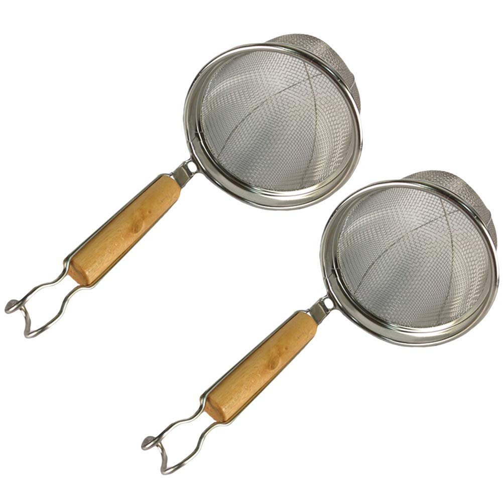 DOITOOL 2pcs Stainless Steel Multifunctional Strainer Ladles for Cooking, Colander Dumpling Noodle Strainer, Durable Kitchen Gadget for Home & Restaurant Use, Perfect for Pasta, Soup, and Frying