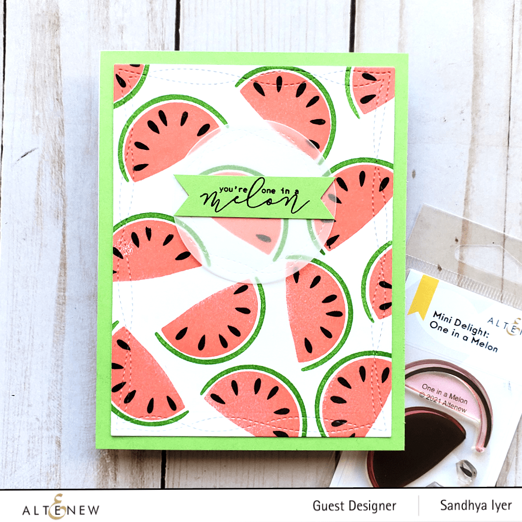 Mini Delight Watermelon Stamp & Die Set for Scrapbooking, Card Making, DIY Crafts - Perfect for Summer Invitations & Party Decorations