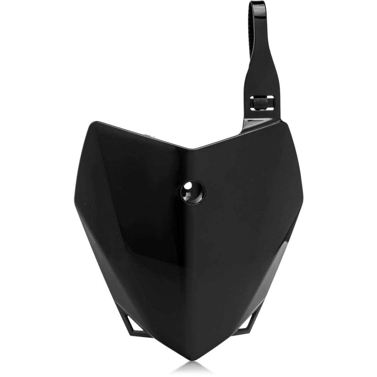 Acerbis Black Front Number Plates for Kawasaki Dirt Bikes - Durable MX Motocross Accessories (Part #2780400001) | Perfect for Off-Road Racing & Trail Riding