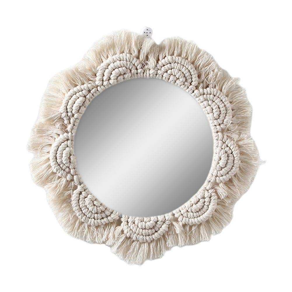 Tomoyou Boho Antique Wall Mirror - Vintage Decorative Hanging Mirror for Living Room, Bedroom, Dorm & Entryway | Perfect for Home Decor, Apartment Styling and Boho Chic Interiors