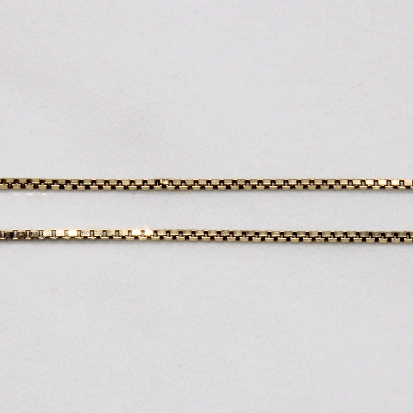 10K Yellow Gold Box Link Chain Necklace - 17 Inch Classic Dainty Jewelry for Women - Perfect for Everyday Wear, Layering & Special Occasions