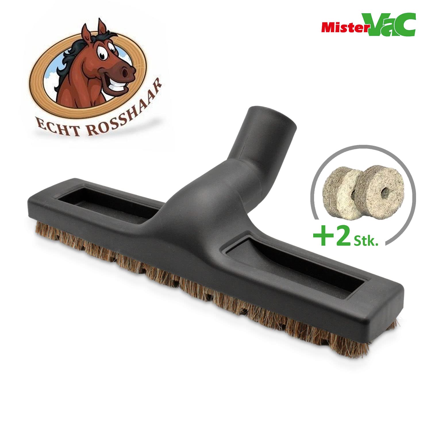 Miele S 251i Replacement Floor Nozzle, Broom Nozzle & Parquet Nozzle - Compatible with Miele Vacuum Cleaners - Includes 2 Felt Rolls - Perfect for Hardwood Floors, Carpets & Daily Cleaning