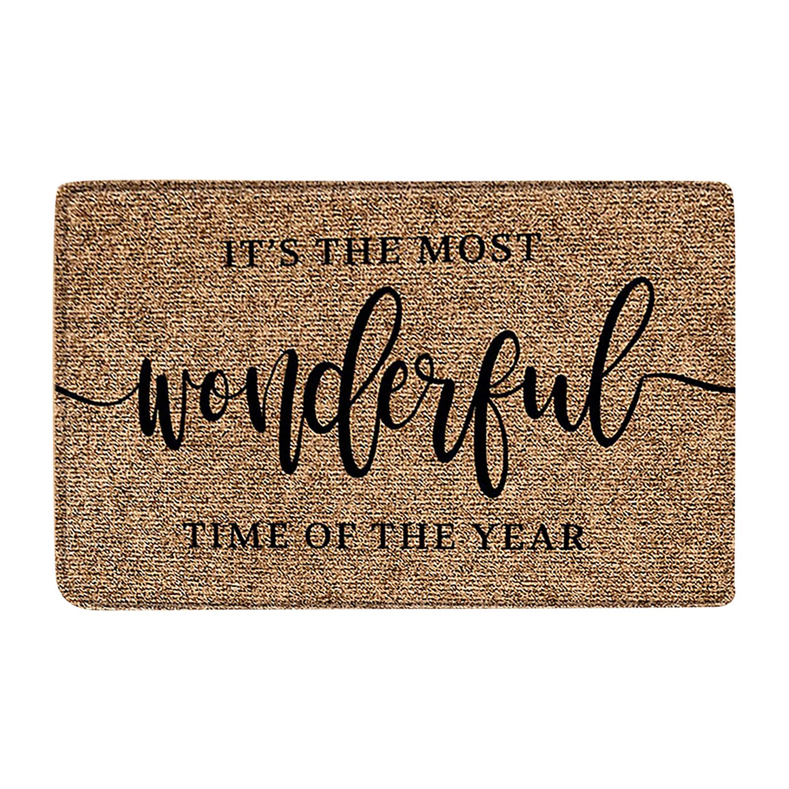 Christmas Gnome Door Mat - Non-Slip Holiday Floor Rug for Front Door, Hallway & Kitchen - Soft Cartoon Welcome Mat for Indoor/Outdoor Use - Perfect for Festive Home Decor & Gift Giving