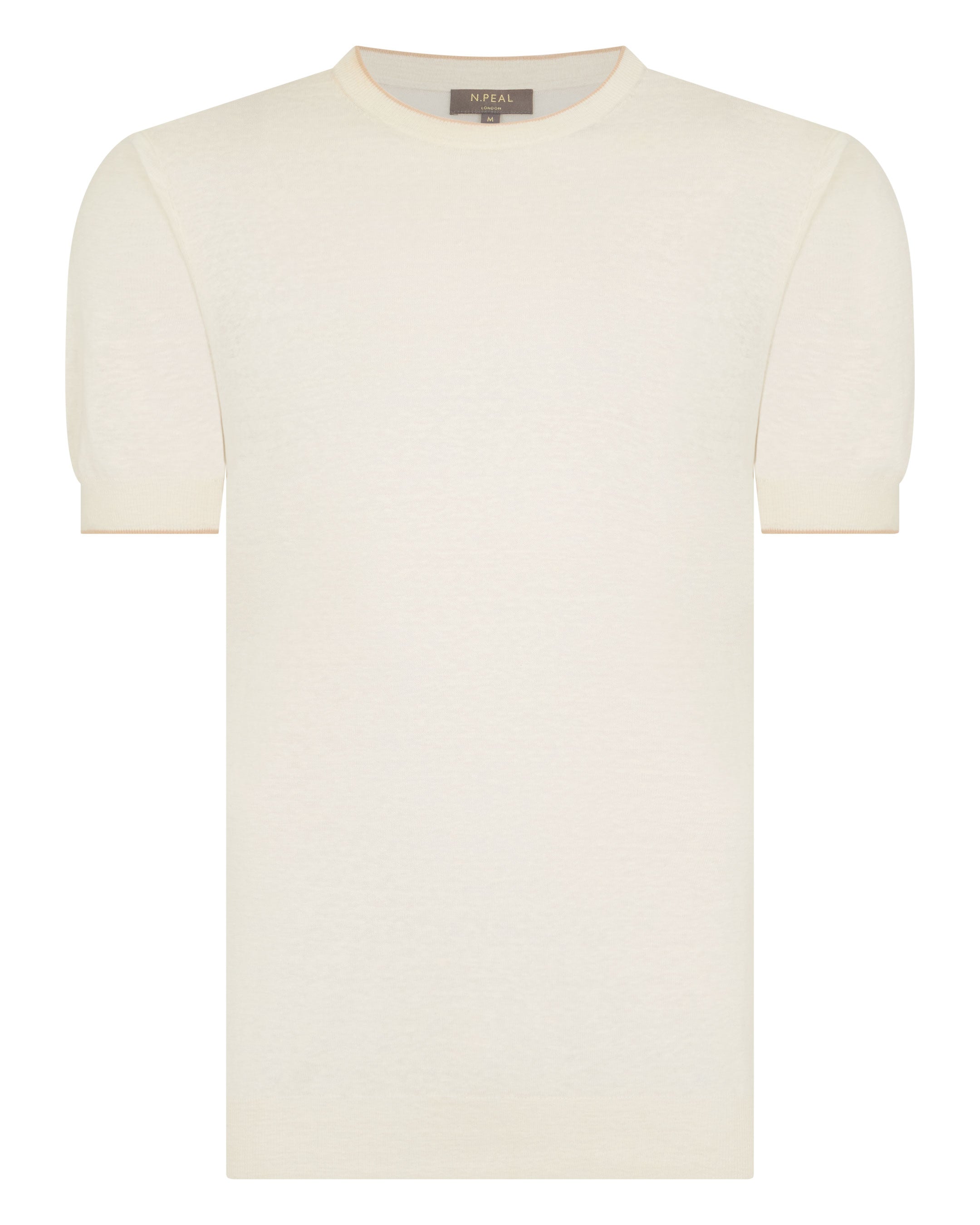 Premium Men's Linen Blend T-Shirt - Breathable Summer Casual Tee in Ivory White | Perfect for Beach Outings, Weekend Wear & Travel Comfort