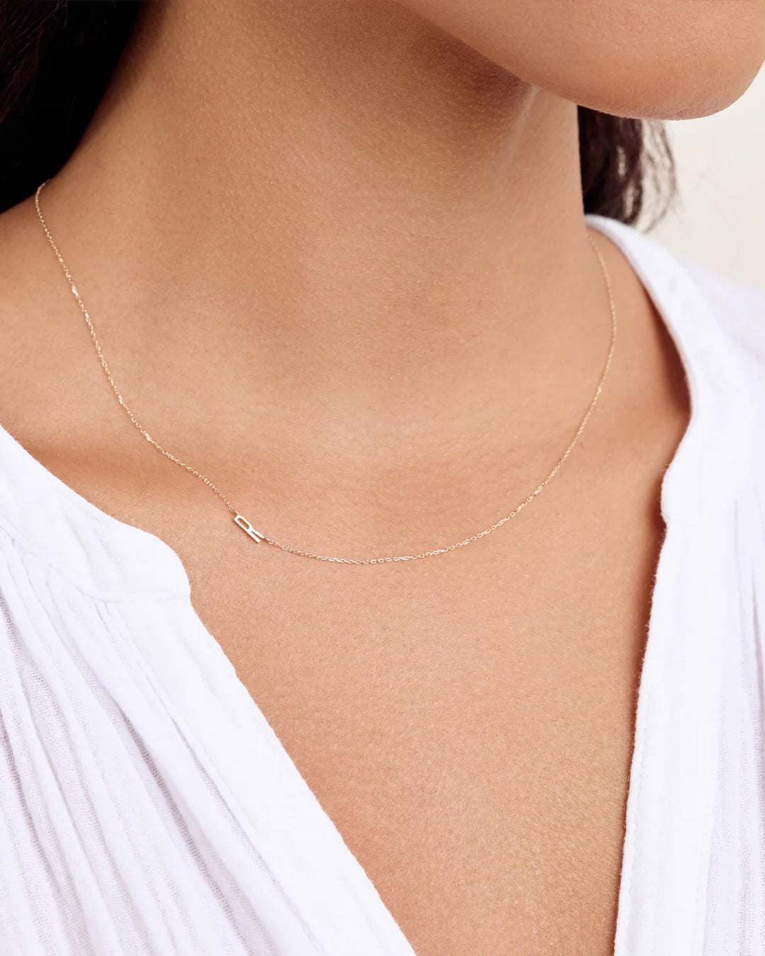 14K Gold Alphabet Necklace - Personalized Initial Pendant Jewelry for Women - Perfect for Gifts, Birthdays & Everyday Elegance