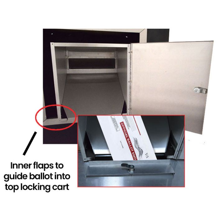 Kingsley 12 8155 CollectionPoint Ballot Return Through The Wall Safe - Secure Drop Box for Mail, Documents & Voting Ballots - Ideal for Offices, Schools & Government Buildings