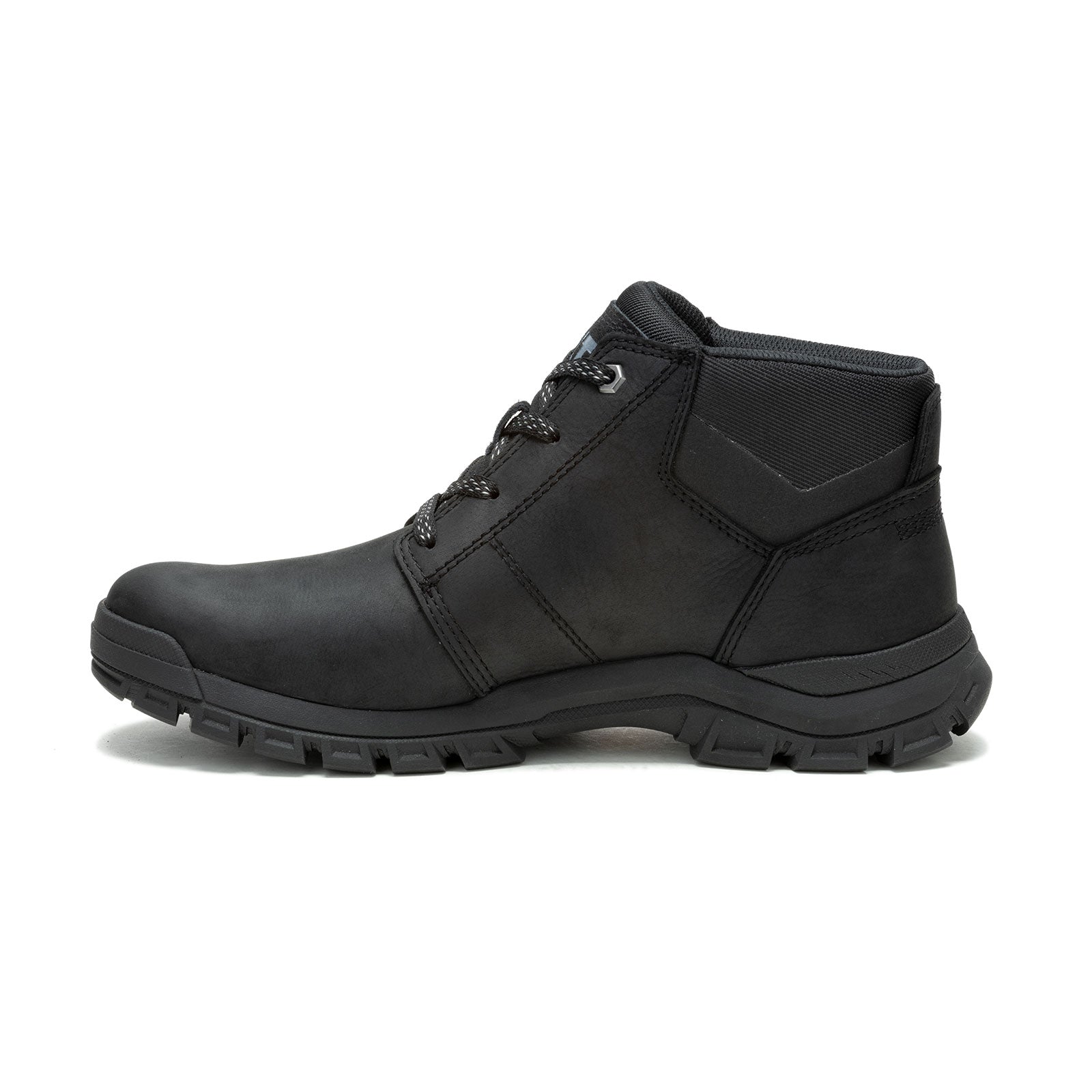 **Threshold Soft Toe Chukka Work Boots for Men - Black Leather Comfortable & Durable - Ideal for Construction, Hiking & Outdoor Work**