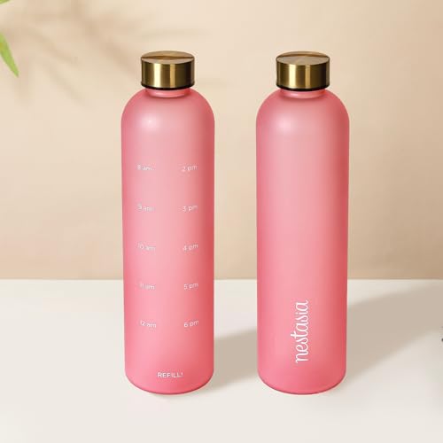 1L Set of 2 Pink Bottle