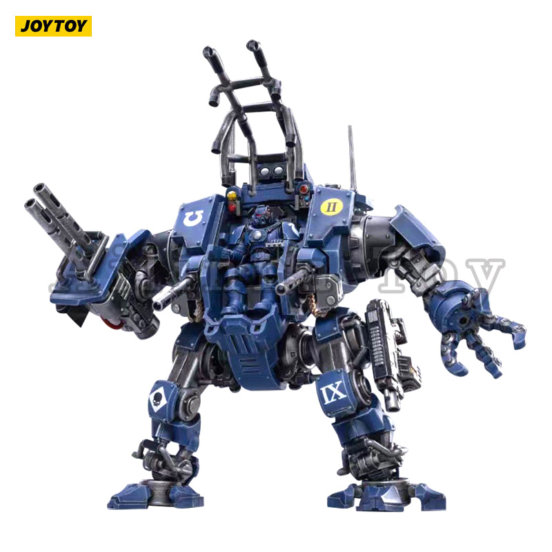 JOYTOY 1/18 Scale Warhammer 40K Vanguard Space Marines Ultramarines Invictor Tactical Warsuit Action Figure - Collectible Model for Display & Wargaming Scenes