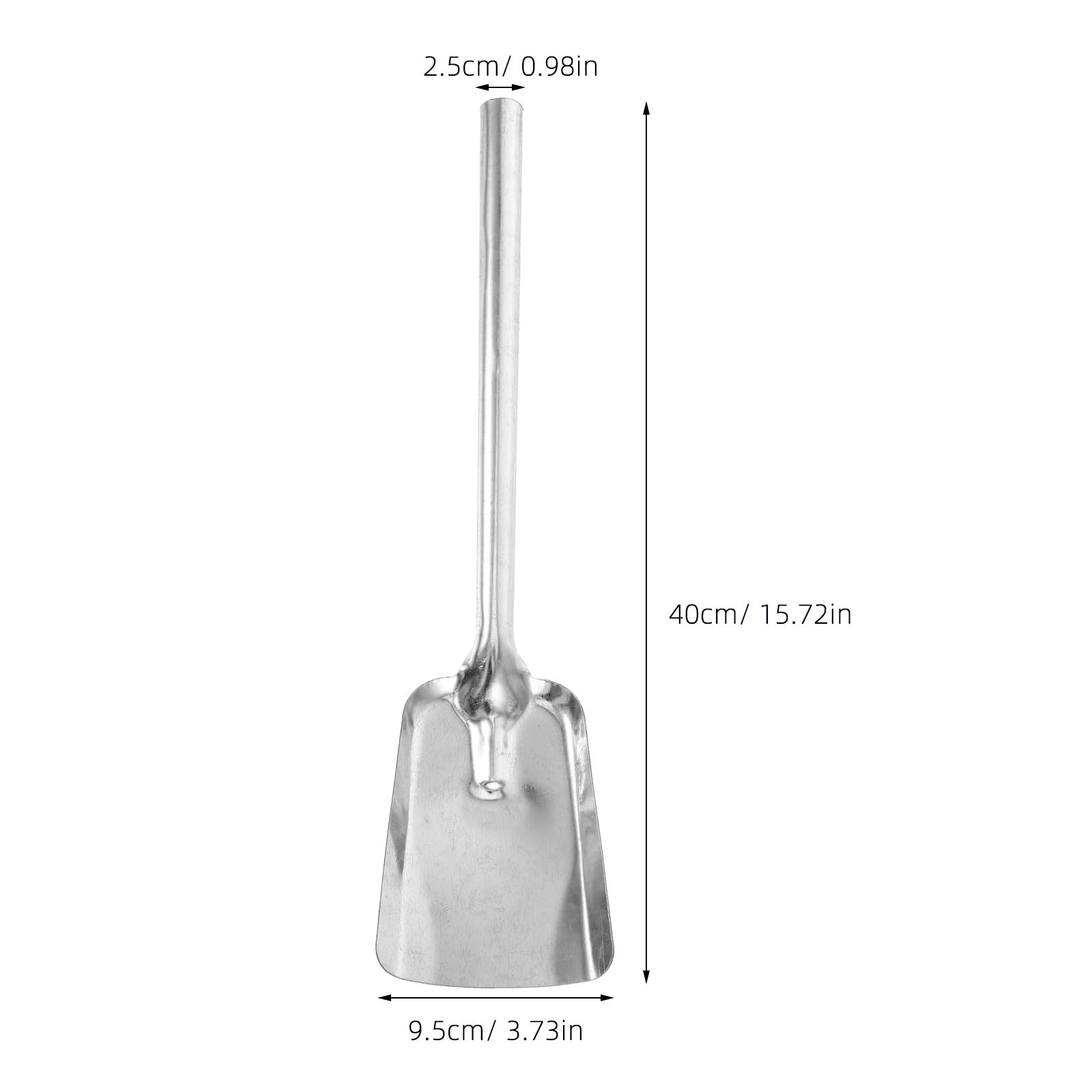 Bestoyard 16-Inch Fireplace Shovel with Long Handle - Ash Shovel, BBQ Charcoal Poker & Scoop, Mini Dust Pan for Wood Stove, Hearth, Oven & Gardening Cleaning - Perfect for Fireplace Maintenance, Camping & Outdoor Cooking