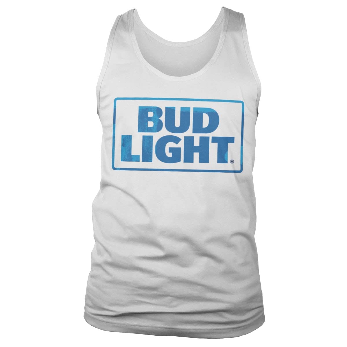 Bud Light Officially Licensed Swatches Tank Top Vest for Men & Women - White | Perfect for Summer Outfits, Beach Parties & Casual Wear