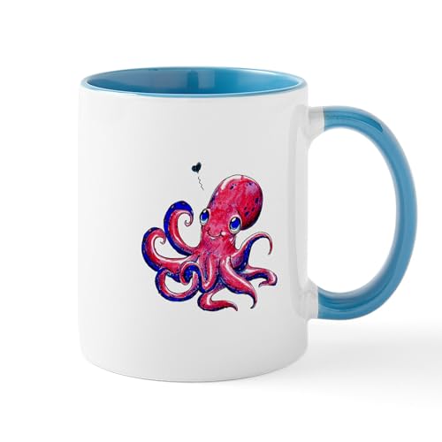 White/Blue Inside - Squid Love Mug