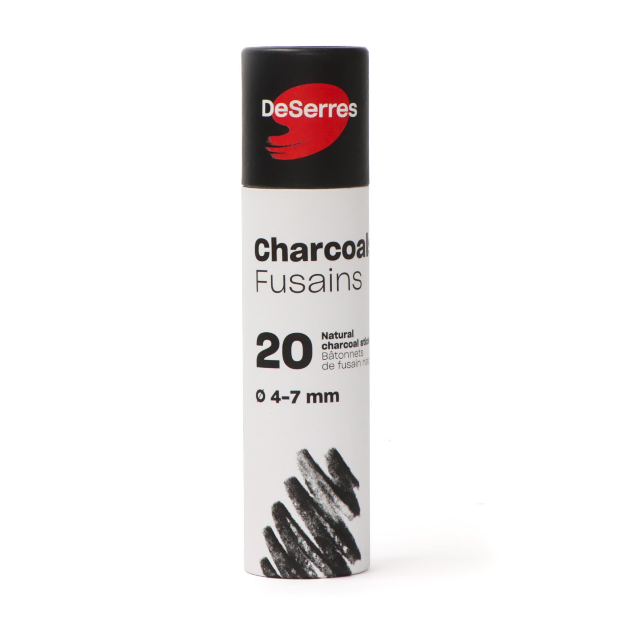 20 Pack Natural Willow Charcoal Sticks for Drawing & Sketching - Perfect for Artists, Students and Professional Sketching