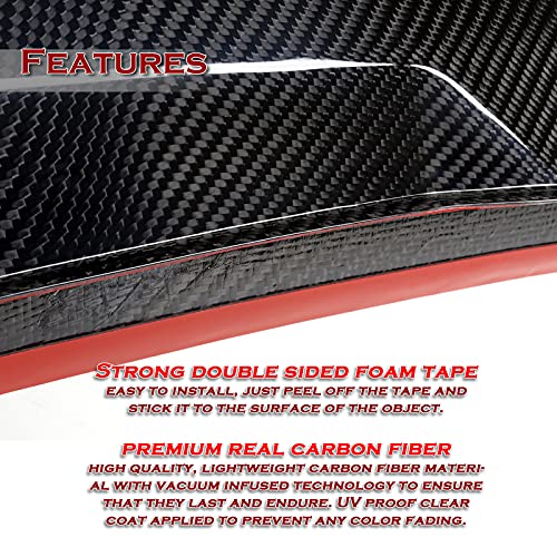 **2015-2020 Acura TLX Rear Window Roof Visor Spoiler Wing Body Kit - 100% Real Carbon Fiber - Enhances Aerodynamics & Style - Perfect for Car Enthusiasts & Custom Builds**