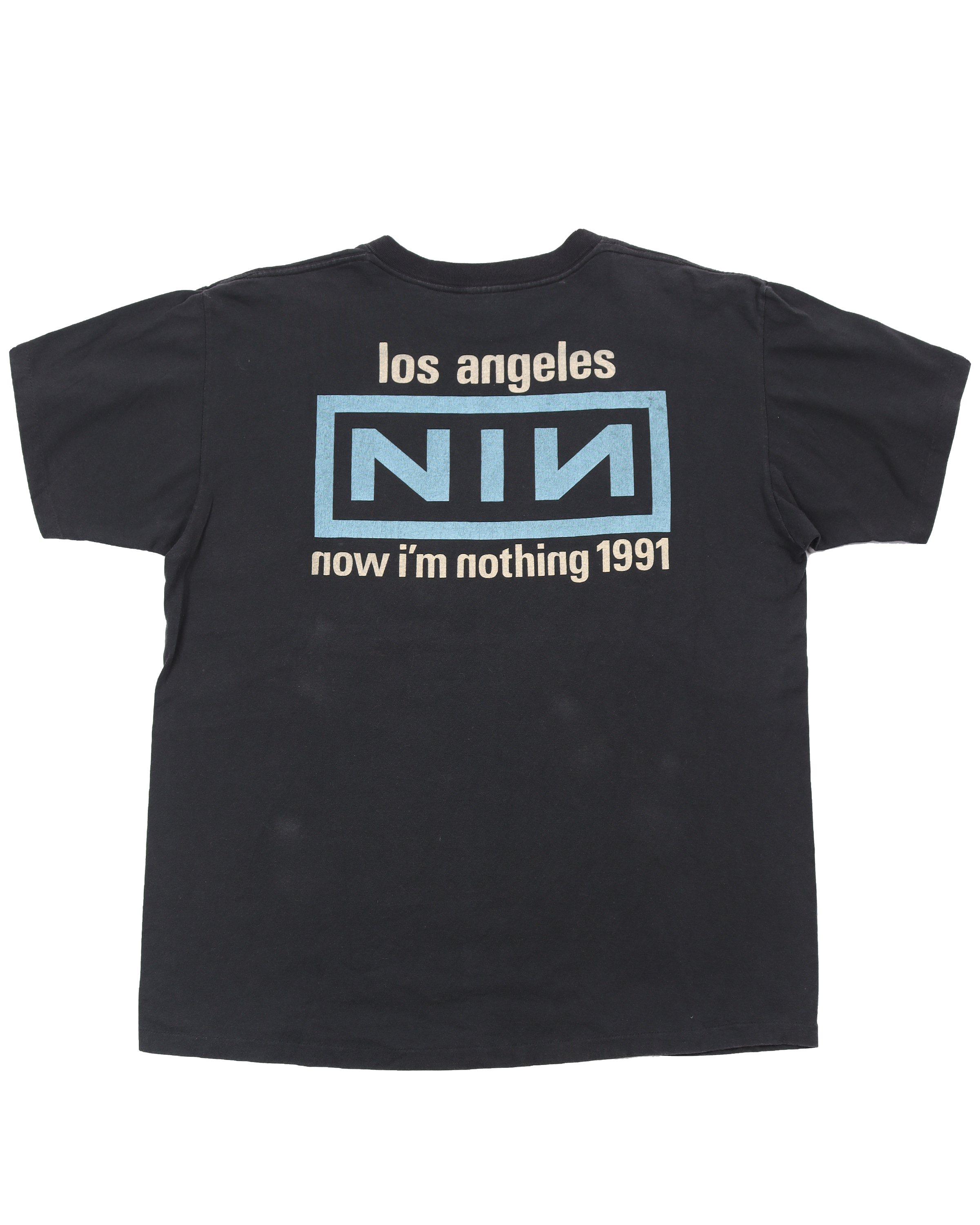 Vintage 1991 Nine Inch Nails 'Now I'm Nothing' Band T-Shirt - Classic Rock Tee for Concerts & Music Fans