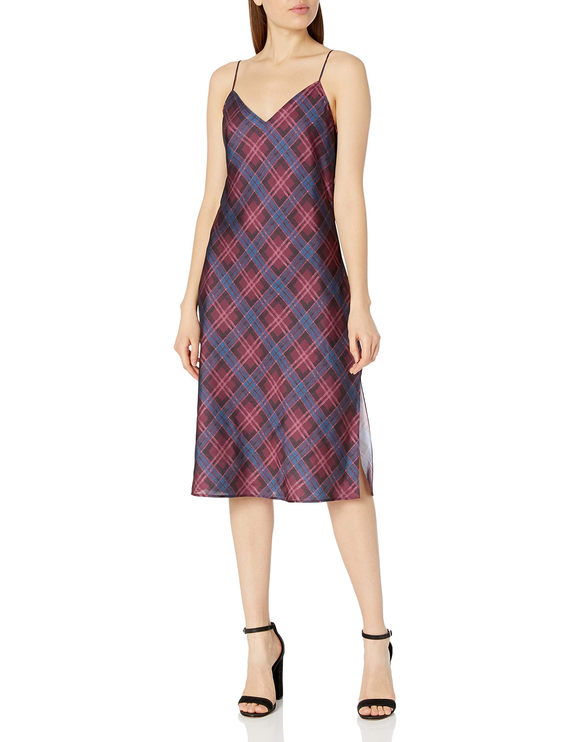 PAIGE Women's Cicely Dress - Flowy Midi Dress with V-Neck & Short Sleeves | Perfect for Summer, Office Wear & Special Occasions