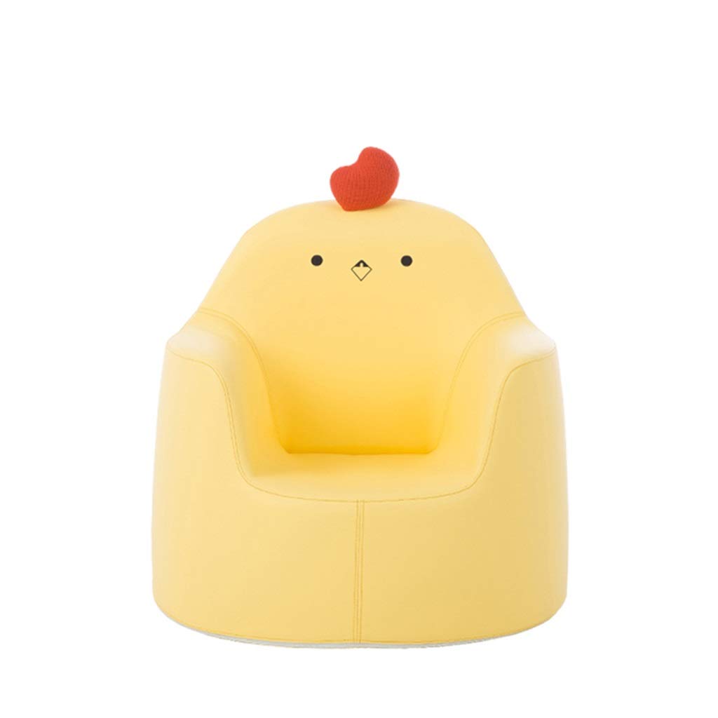 Cute Cartoon Animal Kids Sofa - Baby Learning Chair with Anti-Rollover Design, Soft Backrest for Boys & Girls (3 Colors) - Perfect for Nursery, Playroom & Toddler Sitting Practice (Chicken Pattern)