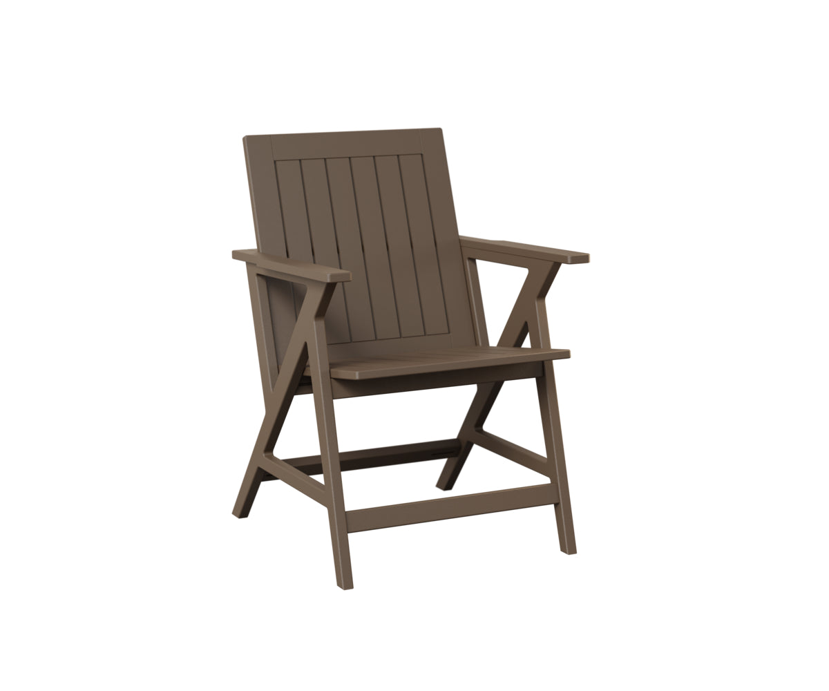 Berlin Gardens Kinsley Dining Arm Chair - Comfortable Patio & Outdoor Dining Chair for Garden, Deck, and Backyard Use