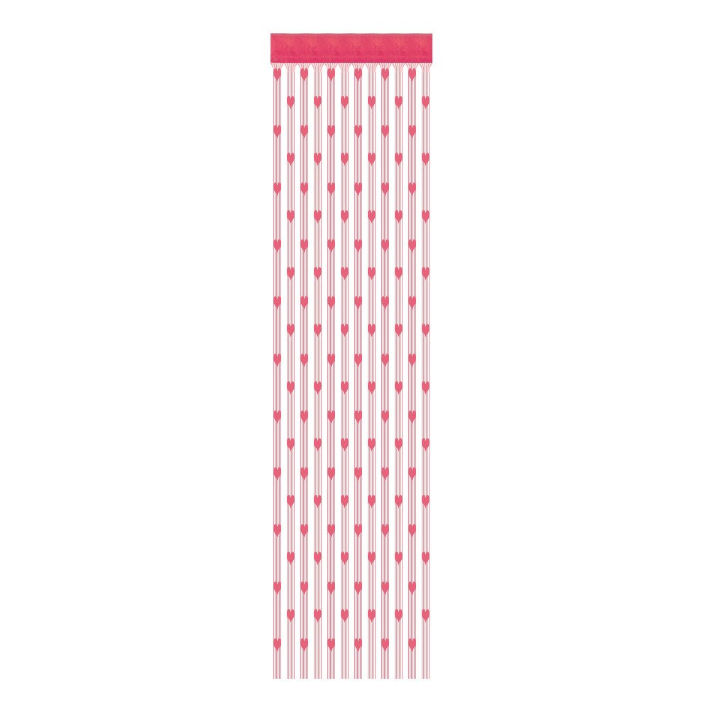 Uikceten 50x200cm Romantic Love Heart String Curtain - Sheer Window Door Divider & Valance for Bedroom, Wedding, Party Decor