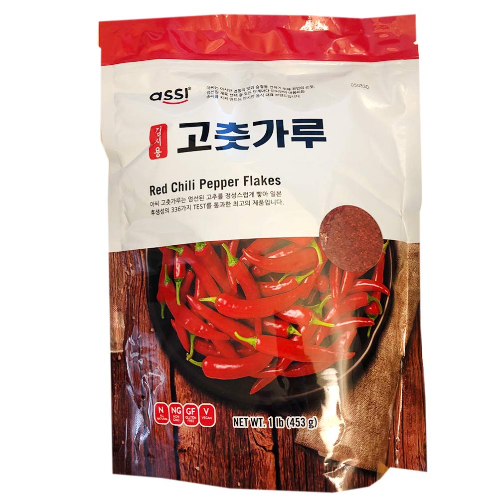 Premium Assi Red Hot Pepper Powder Flakes - Coarse Ground, 1lb Bulk Pack - Perfect for Cooking, Seasoning & Spicy Recipes