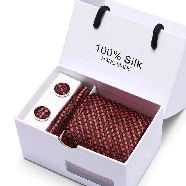 Premium Silk Men's Necktie Set - Elegant & Stylish Formal Ties for Business, Weddings & Special Occasions