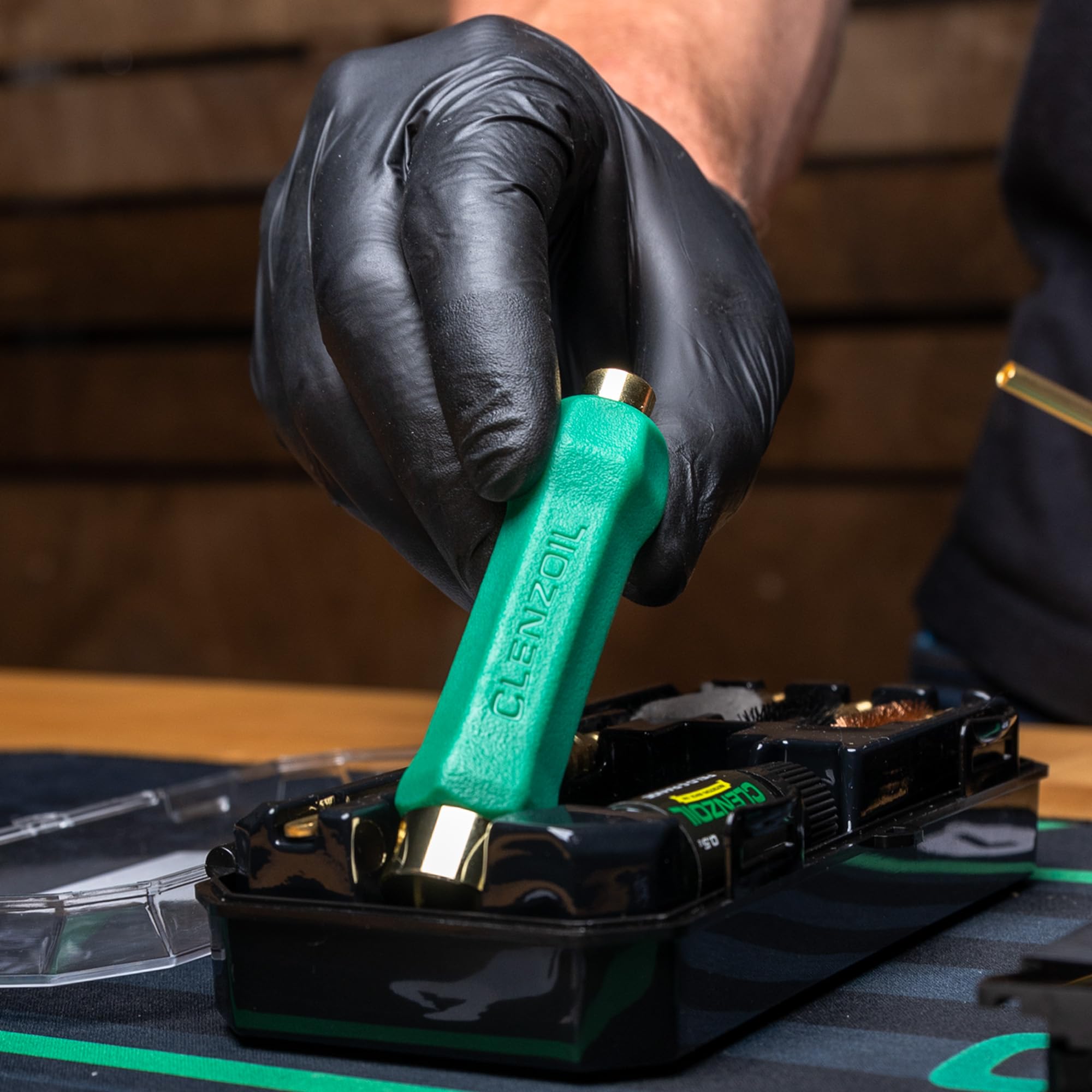 Clenzoil Pistol Basics Single-Caliber Cleaning Kit - Complete Gun Maintenance Kit for 38 Caliber & 9mm Pistols - Includes Bore Brushes, Gun Oil & Accessories - Perfect for Home, Range & Firearm Care