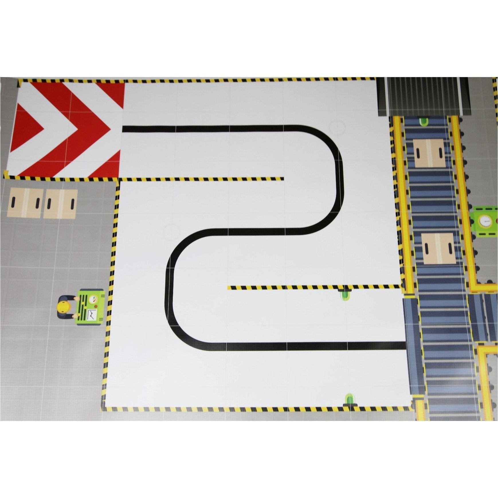 Geyer BrainStorm STEM Education Robotics Activity Mat - Advanced Robot Factory Playmat (80