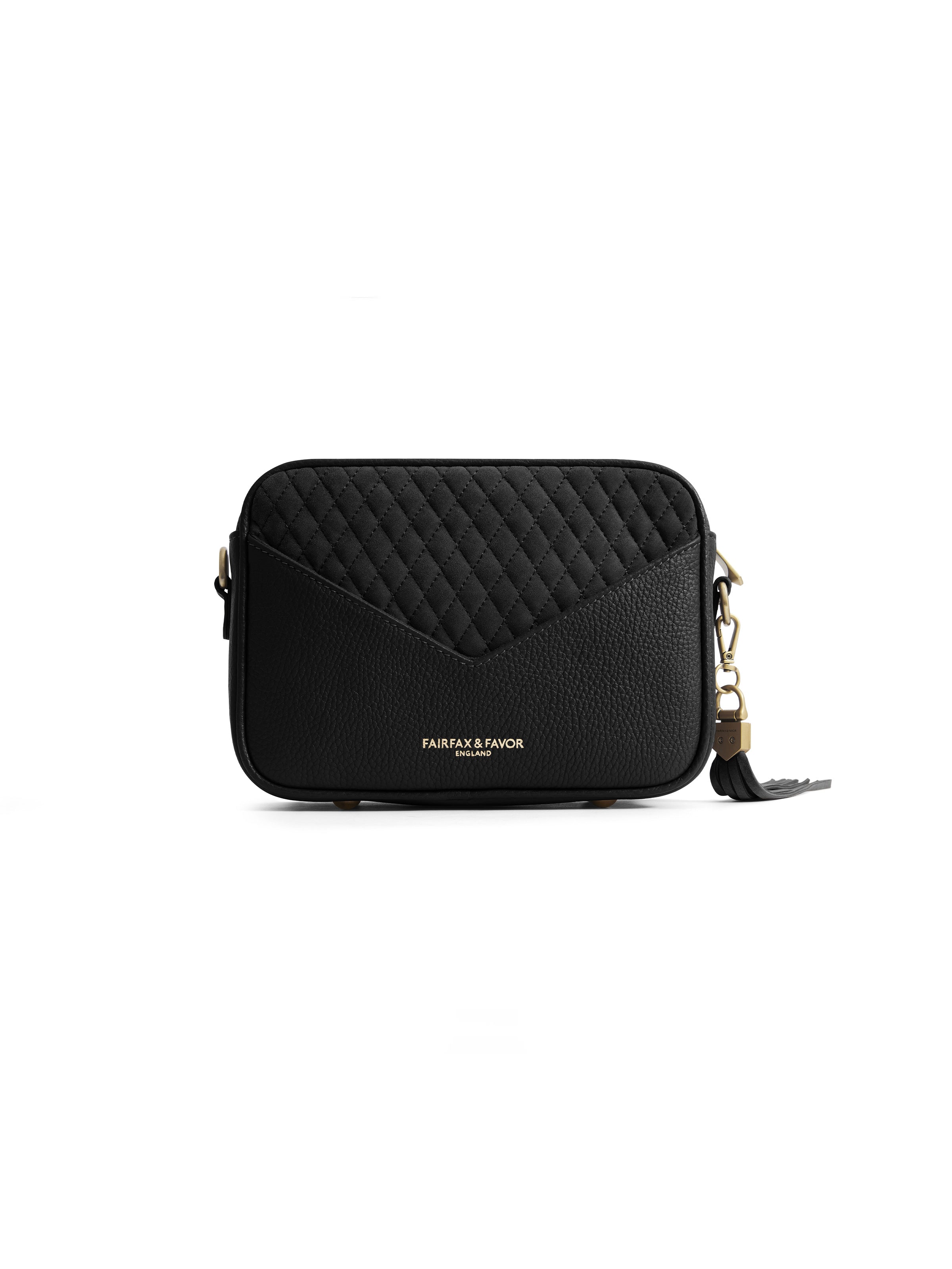Finsbury Quilted Black Handbag - Stylish & Durable Women's Purse for Work, Travel & Everyday Use