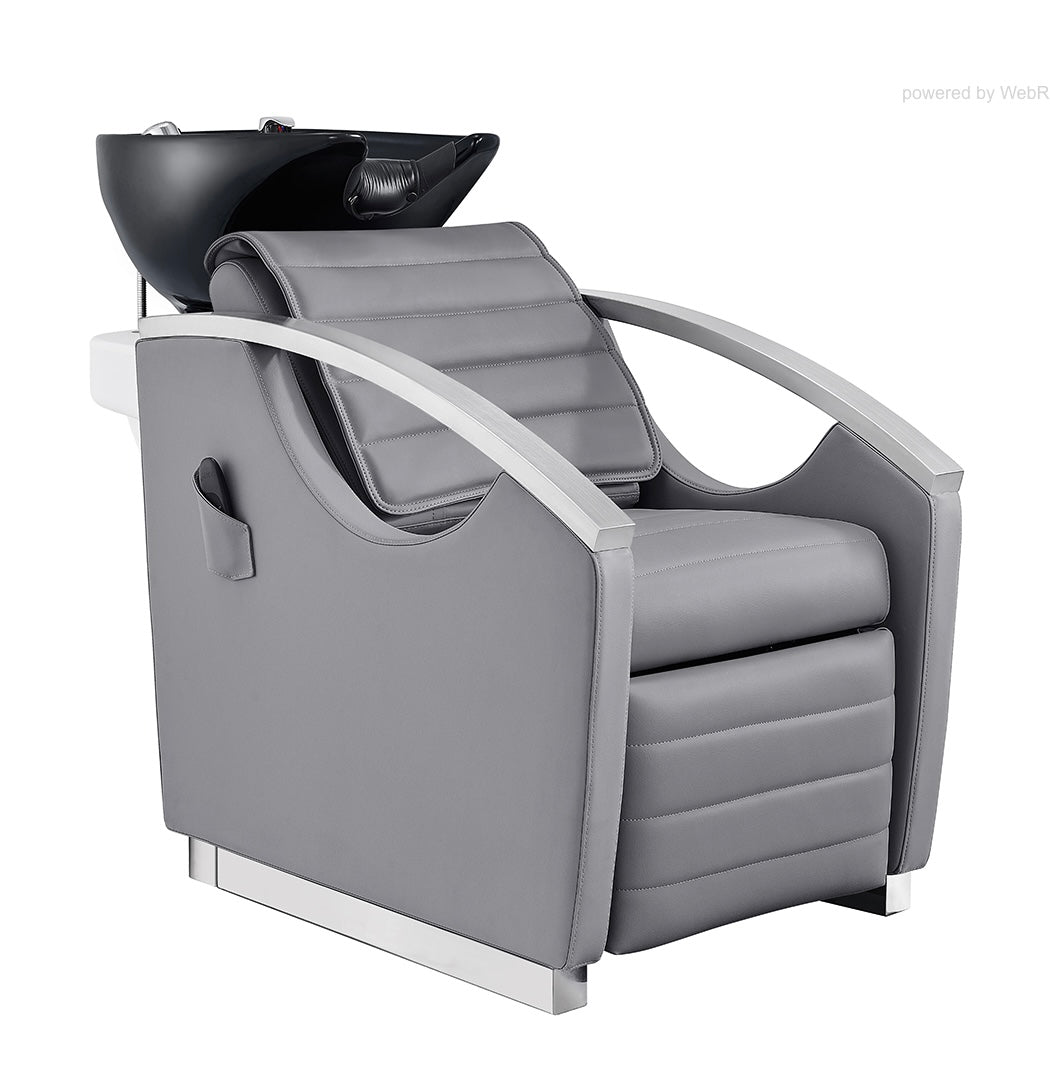 Bella V Reclining Massage Backwash Chair - Ergonomic Full Body Massage with Heat & Vibration for Home & Office Relaxation - Perfect for Living Room, Bedroom, or Spa Use