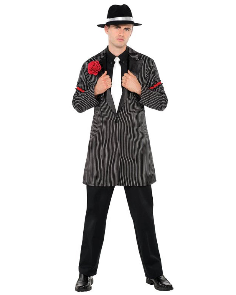 1920s Gangster Zoot Suit Men's Vintage Costume Jacket - Perfect for Halloween, Themed Parties, and Retro Fashion Events