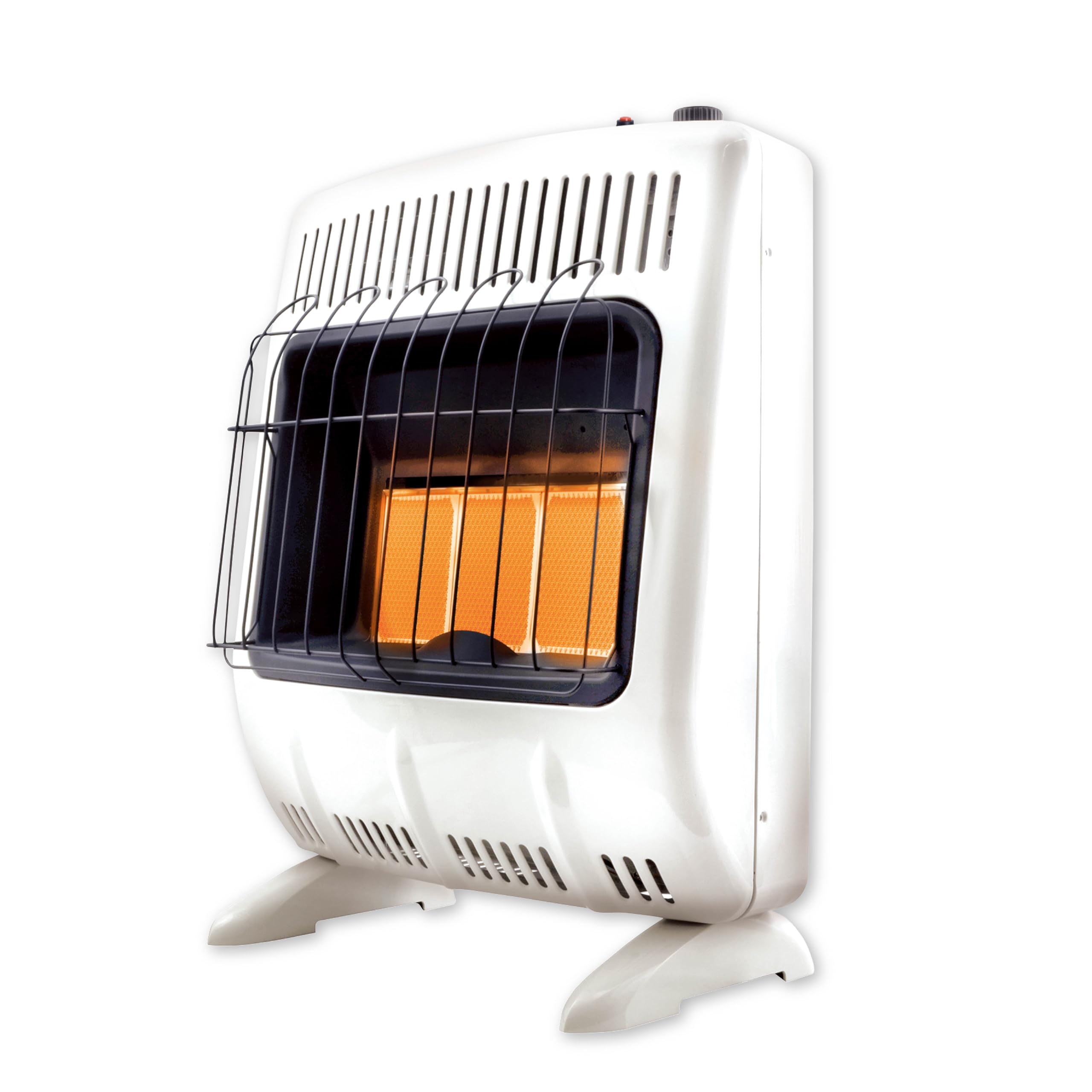 Mr. Heater MHVFRD20LPT 18,000 BTU Vent-Free Radiant Propane Heater for Indoor Use - White | Perfect for Cold Rooms, Home Additions, Sunrooms, Cabins & Garages
